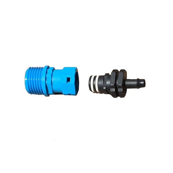 Professional Quick Connect Adapter - 1/2" NPT to 8mm w/ Stop on One Side 1